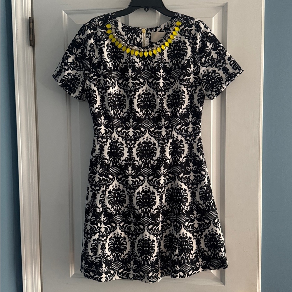 J.O.A. Black and White Patterned Fabric